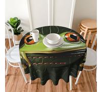 MXZERFKGLA Round Tablecloth 152cm Waterproof Tablecloth for Dining Tables Kitchen Farmhouse Tablecloths Frog peeking out of wallet Table Cloth Wrinkle Free Table Cover for Dining Buffet Wedding Party