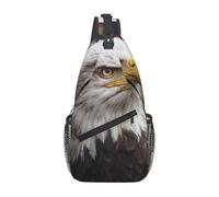 MXZERFKGLA Sling Backpack Cross Chest Bag American Bald Eagle Sling Bag Crossbody Bags for Women Men Travel Daypack