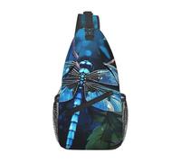 MXZERFKGLA Sling Backpack Cross Chest Bag Art Blue Dragonfly Sling Bag Crossbody Bags for Women Men Travel Daypack