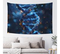 MXZERFKGLA Tapestry Wide Wall Hanging Tapestries Lightweight Art Wall Blanket DNA Genetic Helix Tapestry Vintage Mural Home Decor Aesthetic Tapestries for Bedroom Dorm Living Room 60x40 Inch