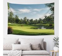 MXZERFKGLA Tapestry Wide Wall Hanging Tapestries Lightweight Art Wall Blanket Golf Course Tapestry Vintage Mural Home Decor Aesthetic Tapestries for Bedroom Dorm Living Room 60x40 Inch