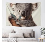 MXZERFKGLA Tapestry Wide Wall Hanging Tapestries Lightweight Art Wall Blanket Koala and Butterfly Tapestry Vintage Mural Home Decor Aesthetic Tapestries for Bedroom Dorm Living Room 60x40 Inch