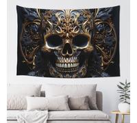 MXZERFKGLA Tapestry Wide Wall Hanging Tapestries Lightweight Art Wall Blanket Skulls Tapestry Vintage Mural Home Decor Aesthetic Tapestries for Bedroom Dorm Living Room 60x40 Inch
