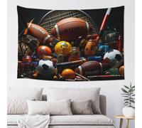 MXZERFKGLA Tapestry Wide Wall Hanging Tapestries Lightweight Art Wall Blanket Sports Themed Tapestry Vintage Mural Home Decor Aesthetic Tapestries for Bedroom Dorm Living Room 60x40 Inch