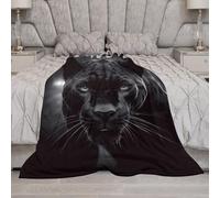 MXZERFKGLA Ultra-Soft Micro Fleece Blanket Animal Panther Throw Blanket for Couch Sofa Soft Lightweight Fuzzy Blankets Cozy Warm Throw Blanket for Bed Living Room Chair Travel All Seasons 70"x80"