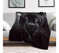 MXZERFKGLA Ultra-Soft Micro Fleece Blanket Animal Panther Throw Blanket for Couch Sofa Soft Lightweight Fuzzy Blankets Cozy Warm Throw Blanket for Bed Living Room Chair Travel All Seasons 55"x70"