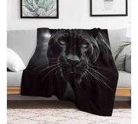 MXZERFKGLA Ultra-Soft Micro Fleece Blanket Animal Panther Throw Blanket for Couch Sofa Soft Lightweight Fuzzy Blankets Cozy Warm Throw Blanket for Bed Living Room Chair Travel All Seasons 50"x60"