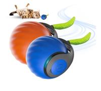 MXZWOC 2 Pcs New Speedy Tail 2.0 Cat Toy,Interactive Cat Toys for Indoor Cats,Automatic Moving Cat Ball with Tail,Rechargeable Irregular Moving Toys for Dog