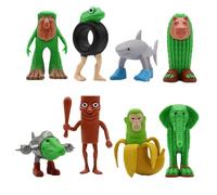 MXZWOC 8PCS Italian Brainrot Figures,Tralalero Tralala Desktop Decoration,Tung Tung Tung Sahur Brainrot Toys,Collectible Animals Figurine Doll Gifts for Fans