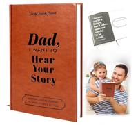 MXZWOC Gifts for Dad - Dad, I Want to Hear Your Story: Leather for Fathers Day Gift Wrapped Hardback,Bound Hardback for Birthday or Christmas,A Father’s Guided Journal to Share His Life & His Love
