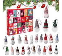 MXZWOC Gnomes Christmas Advent Calendars 2025, 24 Days Christmas Advent Calendar with 24pcs Collectible Christmas Figures Gnome, Surprise Gnome Calendars Birthday Holiday Decor Ornaments Gifts