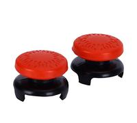 Mxzzand 2Pcs Thumbstick Soft Silicone Cover Grip Stick Joystick Controller Cap with ABS and Silicone for (red)
