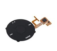 Mxzzand Abs Sturdy Clickwheel Button for Video Button Replacement Click Wheel Assembly, for Video 5 5 Gen 30Gb, for Video 5Th(black)