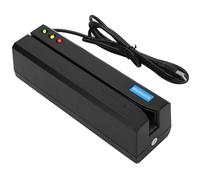 Mxzzand MSR605XSD Card Reader Writer USB Credit Card Reader Magnetic Strip Card Reader Magstripe Writer 3 Tracks Attendance System, MSR 206 ID Card Reader USB Smart Card Reader