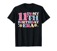 My 11th Birthday Era Retro 11 Year Old Bday Groovy Girls Boy T-Shirt