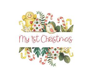My 1st Christmas : A Keepsake Journal/Scrapbook To Capture All The Precious Memories Of Baby's 1st Christmas: Guided Prompt Journal, Keep Photographs and Special Memories Together Forever