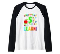 My 1st Day Of Kindergarten I Am 5 Years Old & Ready To Learn Raglan Baseball Tee