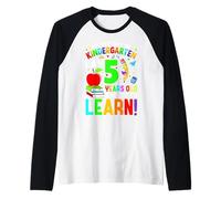 My 1st Day of Kindergarten I Am 5 Years Old & Ready to Learn Raglan Baseball Tee