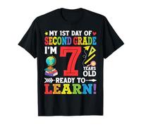 My 1st Day of Second Grade I'm 7 Years Old Ready to Learn T-Shirt
