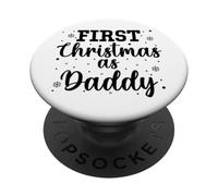 My 1st First Christmas As Daddy New Dad Christmas Xmas PopSockets Adhesive PopGrip