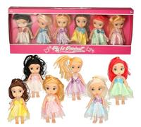My 1st Princess Character Dolls Set, 6 Pack with Lace Dresses, Ages 3+