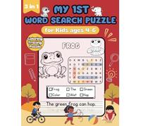 My 1st Word Search Puzzle for Kids Ages 4-6: Packed with 100+ must-know words, including sight words, this large print workbook offers tracing, coloring, and easy-to-follow solutions.