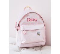 My 1St Years Girls Personalised Gingham Mini Backpack - Pink Mix, Pink Mix