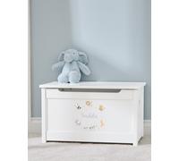 My 1St Years Kids Personalised Born To Be Loved Safari Design White Toy Box - White Mix, White Mix