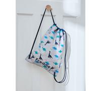My 1St Years male Grey Dinosaur Print Drawstring Bag - Grey Mix, Grey Mix