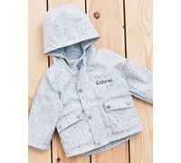 My 1St Years male Personalised Blue Spot Print Raincoat - 2-3 Y - Blue Mix, Blue Mix