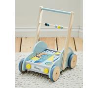 My 1st Years Personalised Blue Car Push-Along Activity Walker Blue