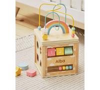 My 1st Years Personalised Wooden Activity Cube Toy Multi