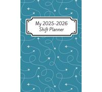 My 2025-2026 Shift Planner: Plane, Airline or Cabin Crew Work Appointment Weekly Diary