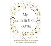 My 40th Birthday Journal: A month to month journal for your trip around the sun
