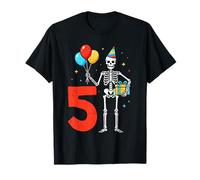 My 5th Birthday Skeleton Halloween Five 5 Years Old Boy Girl T-Shirt