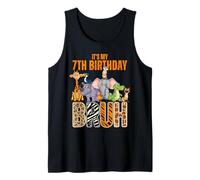 My 7th Birthday Bruh 7 Year Old Zookeeper Animal Zoo Squad Tank Top