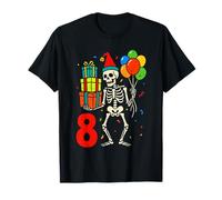 My 8th Birthday Skeleton Halloween Eight 8 Years Old Kids T-Shirt