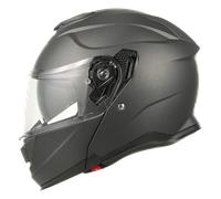 MY 935 Modular Flip-Up Motorcycle Helmet, Dual Visor, Matte Titanium, Size L