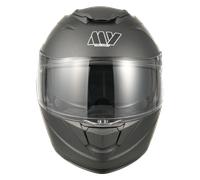 MY 935 Modular Flip-Up Motorcycle Helmet, Dual Visor, Matte Titanium, Size XXL