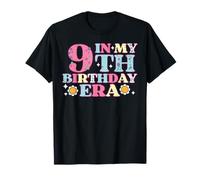 My 9th Birthday Era Retro 9 Year Old Bday Groovy Girls Boys T-Shirt