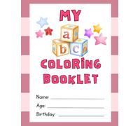 My ABC Coloring Booklet Worksheet in Pink Cute Style: abc coloring book