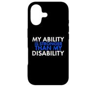 My Ability Is Stronger Than My Disability Disabled Case for iPhone 17