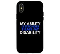 My Ability Is Stronger Than My Disability Disabled Case for iPhone X/XS