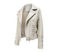 My Account Black of Friday Quilted Jackets for Women Women Artificial Leather Coat Lapel Zipper Short Fashion Outwear Biker Motorcycle Slim Jackets Lightning Deals Of The Day Today Sale