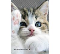 My Address Book: Cat Cover, Large Print A4 Address Book with Alphabetical Tabs for Seniors