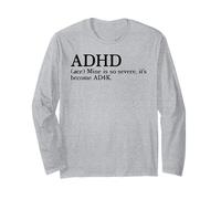 My ADHD is So Severe It Has Become AD4K Funny Autism Humor Long Sleeve T-Shirt