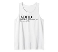My ADHD is So Severe It Has Become AD4K Funny Autism Humor Tank Top