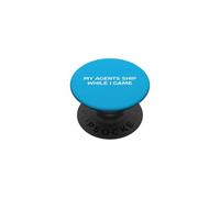 My Agents Ship While I Game Coder Hackathons Humor Meme PopSockets Adhesive PopGrip