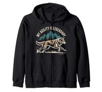 My Agility Is Legendary Reflex Training Ninja |- Zip Hoodie