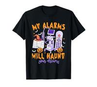 My Alarms Will Haunt Your Dreams Telemetry Nurse Halloween T-Shirt